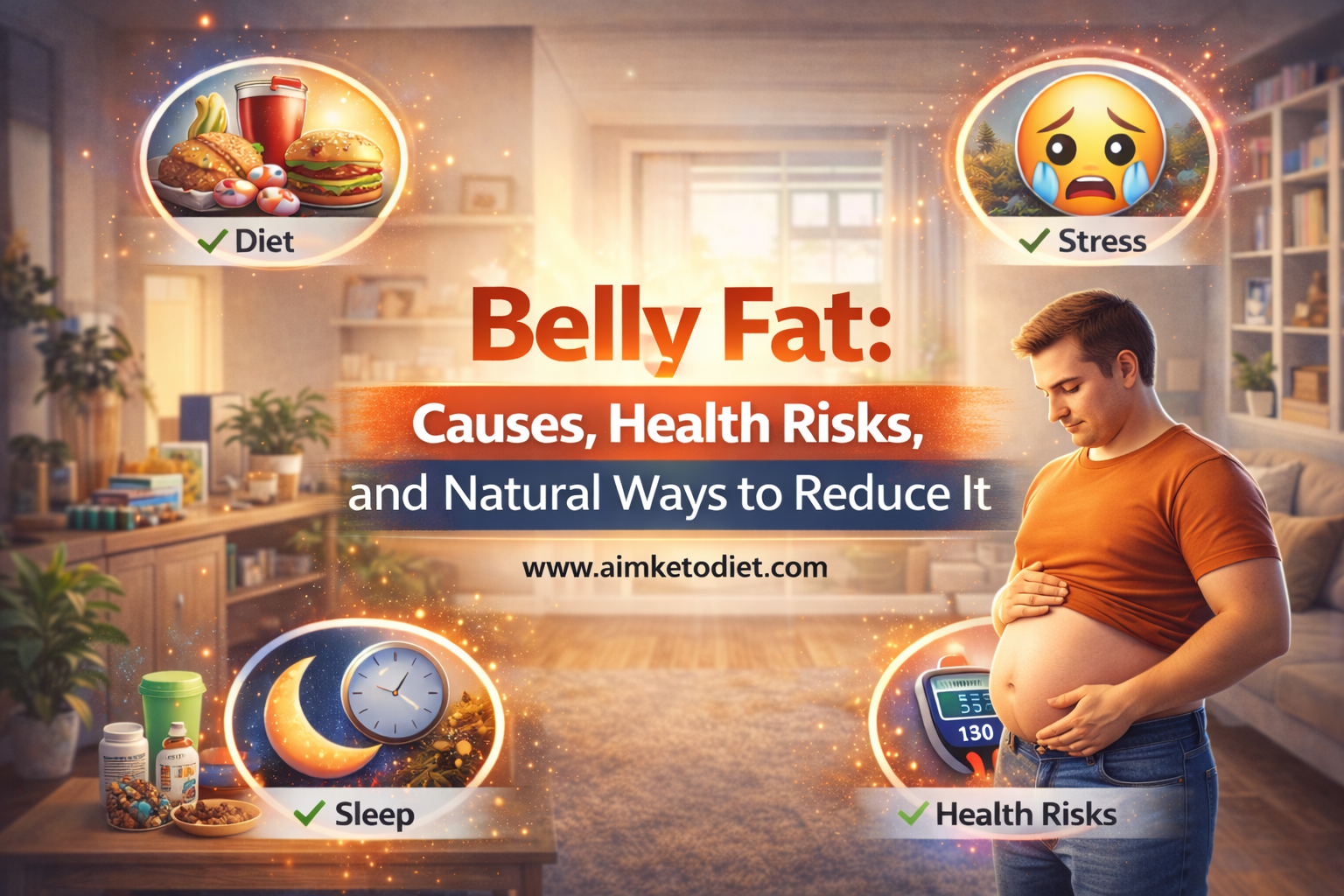 Belly Fat: Causes, Health Risks, and Natural Ways to Reduce It Aim Keto Diet Belly Fat Causes, Health Risks, and Natural Ways to Reduce It Aimketodiet.com