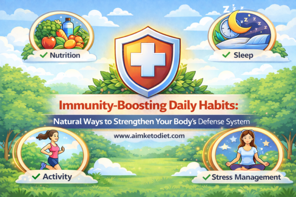 Immunity-Boosting Daily Habits Natural Ways to Strengthen Your Body’s Defense System Aimketodiet.com