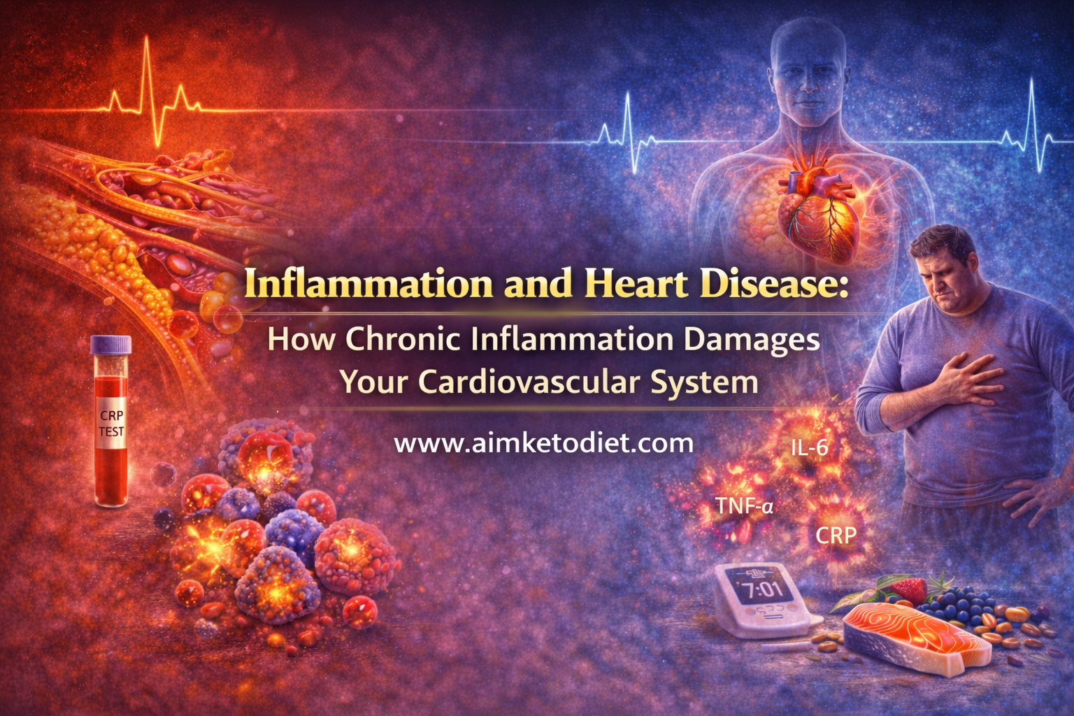 Inflammation and Heart Disease Biological Mechanisms, Cardiovascular Damage & Prevention – Complete Educational Guide Aimketodiet.com