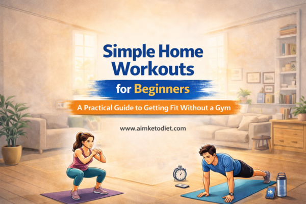 Simple Home Workouts for Beginners A Practical Guide to Getting Fit Without a Gym Aimketodiet.com