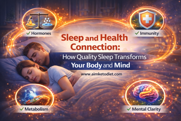 Sleep and Health Connection How Quality Sleep Transforms Your Body and Mind Aimketodiet.com