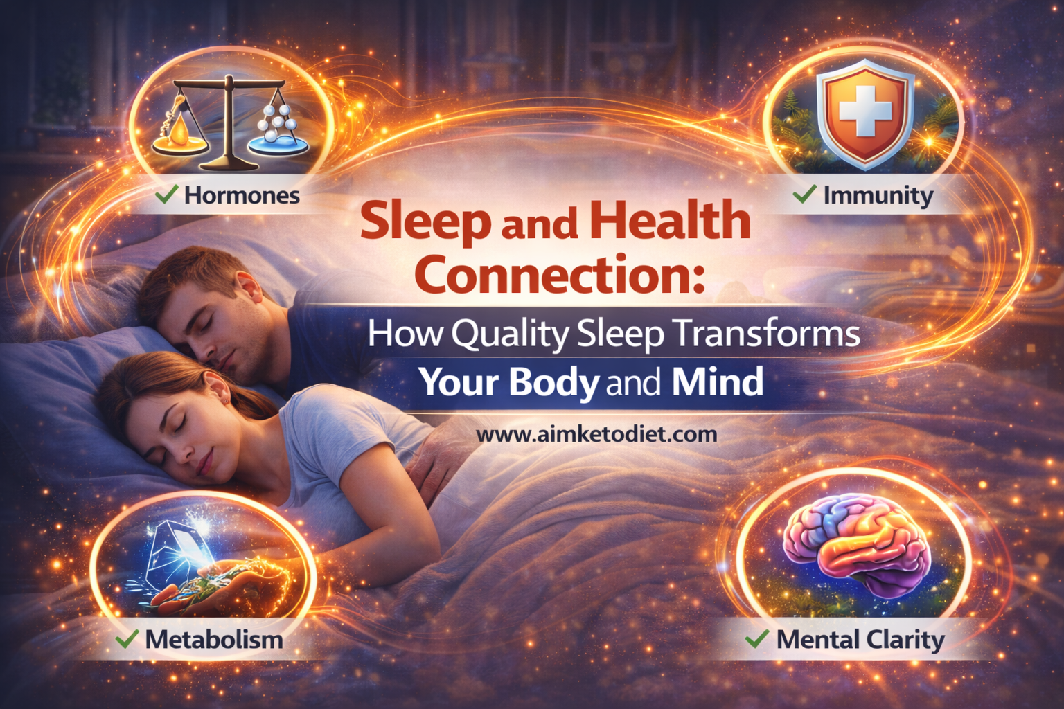 Sleep and Health Connection How Quality Sleep Transforms Your Body and Mind Aimketodiet.com