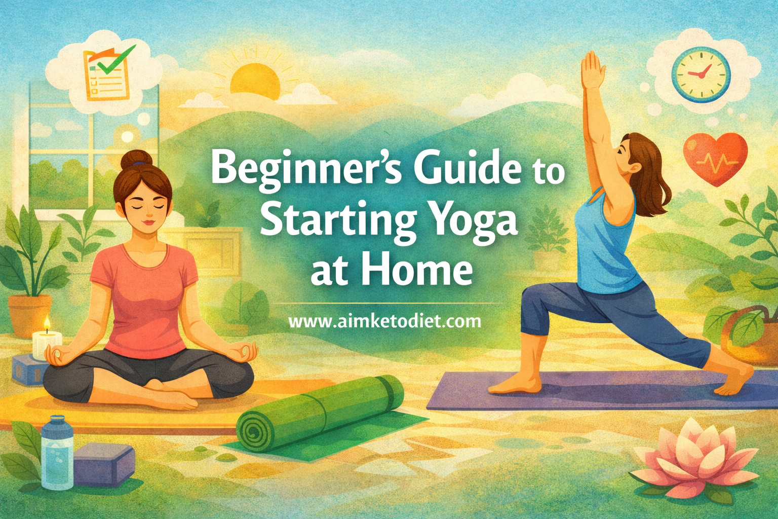 Beginner’s Guide to Starting Yoga at Home Aimketodiet.com